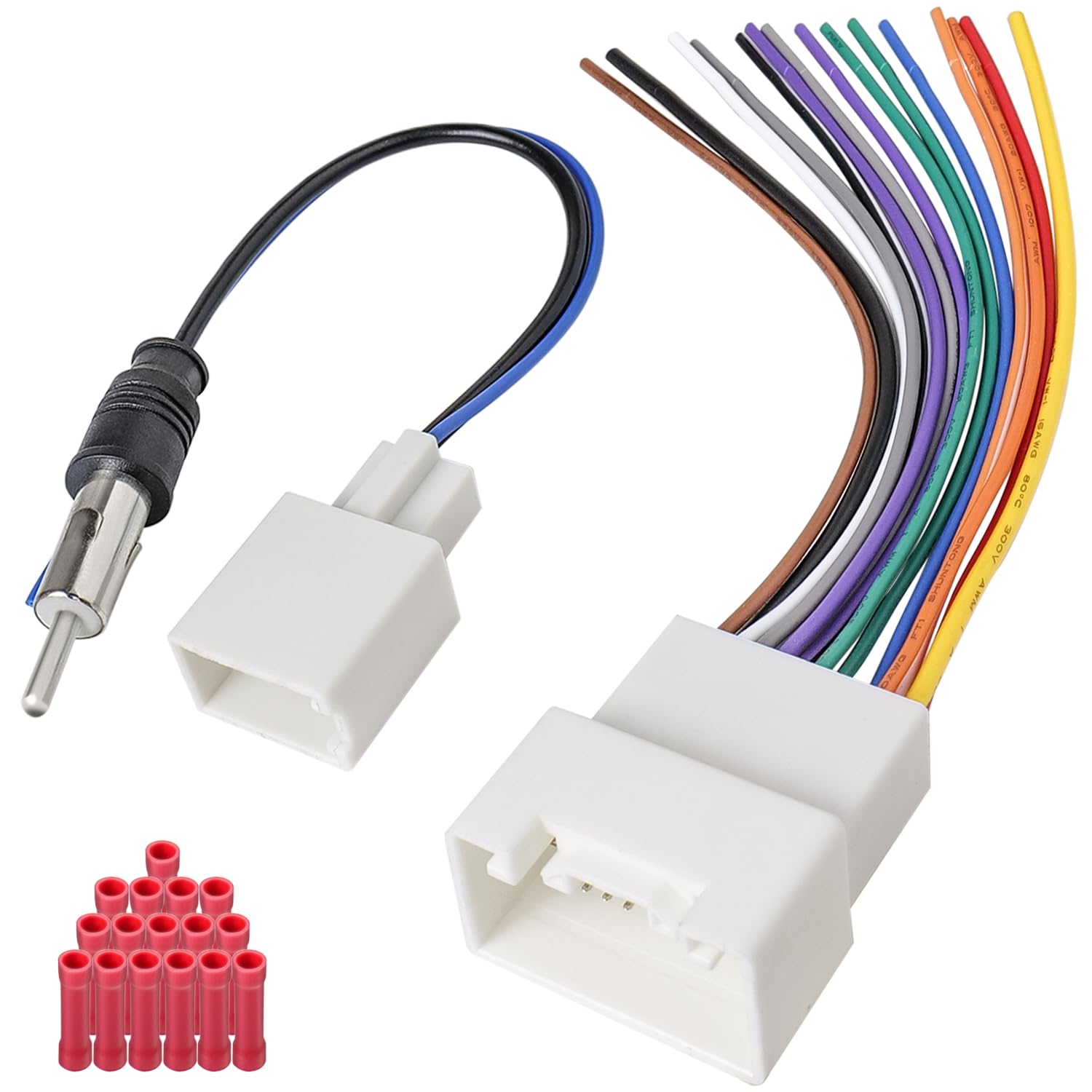 Amazon.com: Zenoruslky 20Pin Radio Wiring Harness Kit Fit for 04